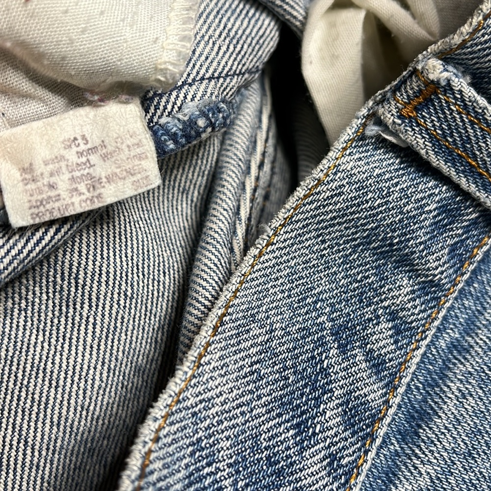 Levi’s vintage 80s orange tab cropped jeans 24” waist - Picture 10 of 13
